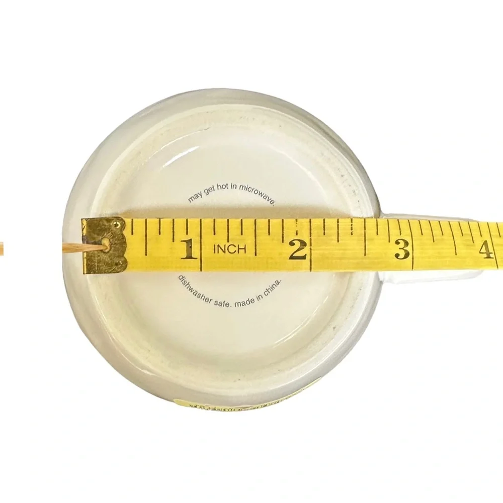 Rae Dunn LOVE Mug Coffee Tea White with Red Letters and Interior Dimples 2017 OG - Picture 12 of 12